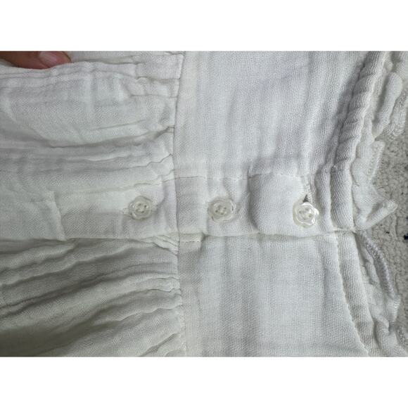 Laughing Llama White Cotton Floral Accent Toddler Dress 18 months Lined pullover - Picture 5 of 13